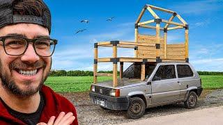 CONSTRUYO UNA MINI CASA EN EL COCHE