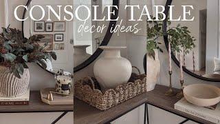 CONSOLE TABLE DECORATING IDEAS 2025 | ONE CONSOLE TABLE FOUR ELEGANT LOOKS | REUSE & RESTYLE SERIES