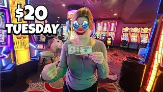 I Put $20 into 10 Slots at CIRCUS CIRCUS in Las Vegas... (Crazy Finish!)