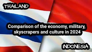 Perbandingan ekonomi, militer, gedung pencakar langit dan budaya di 2024 INDONESIA - THAILAND