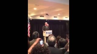 Former President Bill Clinton in Nyack, NY endorsing David Fried 2013