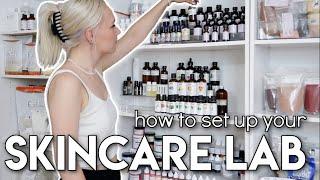 Skincare Formulating Lab Makeover - Organize my Workshop & I got an Incubator! - DIY Skincare