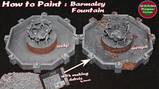 Tutorial:How to Paint 1/72 Barmaley Fountain/Painting Guide/Bemalung Stalingrad Brunnen(WW2)Diorama