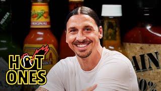 Zlatan Ibrahimović Gets Slide Tackled By Spicy Wings | Hot Ones