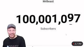 Mrbeast hit 100 million reaction!