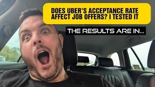 Does Uber's acceptance rate affect how many jobs you receive? I did testing to find out...