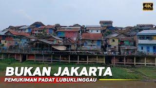 [ 4k ] Not in Tanah Abang Jakarta, River  Settlement Lubuklinggau City || Walking Tour