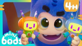 Night Time Robot Ruckus! | Minibods | Preschool Cartoons for Toddlers