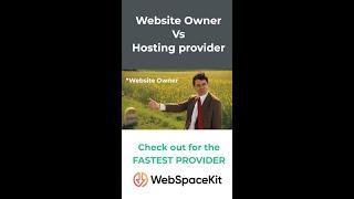 Don't choose a SNAIL for your web hosting! Checkout : Website Owner Vs Hosting Provider