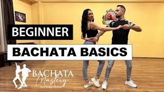  BACHATA BEGINNER BASIC STEPS TUTORIAL | Step by step with explanations and details! 