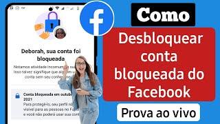 Como desbloquear conta do facebook sem identidade 2024 | Desbloqueio de conta do Facebook