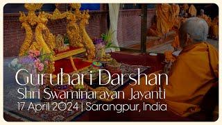 Shri Swaminarayan Jayanti, Guruhari Darshan, 17 Apr 2024, Sarangpur, India