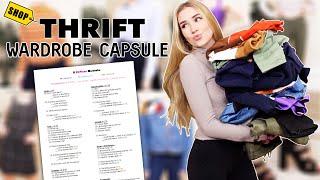 I Tried A THRIFTED Capsule Wardrobe !! *budget friendly*