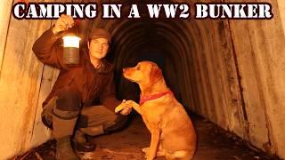 Underground Camping in a WAR BUNKER | Secret Door Opened | Tunnel Found? | Stealth Survival Shelter