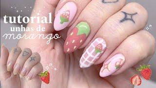 UNHAS DE MORANGO  tutorial de esmaltação completo