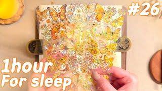 ASMR 1hour journaling scrapbooking for comfortable sleep #26 / Stationery / relaxing sound