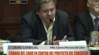 Cámara Peruana del Libro en contra del proyecto del Congreso