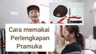 cara memakai Perlengkapan Pramuka #pramuka #sd