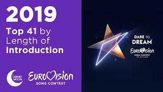 All Eurovision 2019 Song Intros Sorted by Length