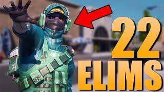 Fortnite Reflex Skin Gameplay | 22 Eliminations with Fortnite Reflex Skin