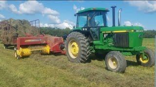 Raking & Small Square Baling 2nd Cutting Hay