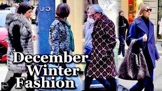 Milan Street Style December Winter Fashion 2024 | Elegant, Stylish and Fashionable Outfit Ideas 