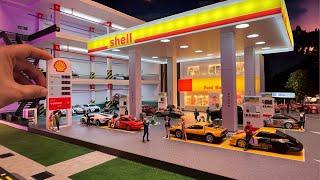 Shell Gas Station 1/64 Diorama | Hotwheels Diorama