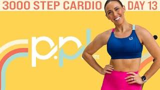 3000 Steps Cardio Workout FOR ALL FITNESS LEVELS! - No Equipment Needed! | PPL - Day 13