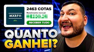 MXRF11: Cheguei a 2463 cotas! Quanto vou Receber de DIVIDENDOS?