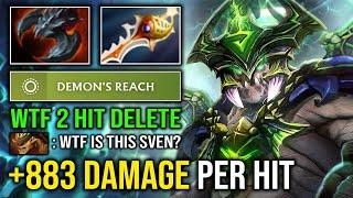 NEW SVEN HERO 35% AOE Cleave 883 Damage Per Hit 1v5 Rapier Satanic Underlord Carry Dota 2