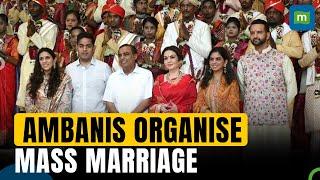 Ambani Family Host Mass Marriage As Part Of Anant Ambani-Radhika Merchant's pre-wedding celebration