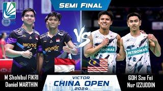 LIVE SCORE | M Shohibul FIKRI Daniel MARTHIN vs GOH Sze Fei Nur IZZUDDIN China Open 2024 Badminton