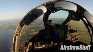 F-4 Phantom Helmet Cam - Flybys and Landing at EAA AirVenture Oshkosh 2016