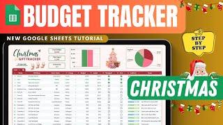 Christmas Budget Gift Tracker - FREE Tutorial in Google Sheets -Save Money & Stay Organized!