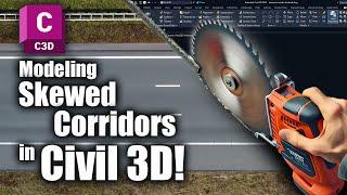 Modeling Skewed Corridors in Civil 3D