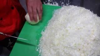 How to chop onions fast N easy with a sharp knife @chef3440