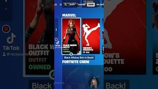 Black Widow Is Back! - Fortnite