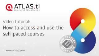 ATLAS.ti ACADEMY: Qualitative Research E-learning Course (How to access the course)