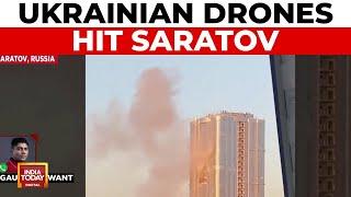 Ukrainian Drones Hit Saratov, Russia; Tensions Escalate | International News