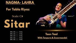 Sitar Lehra /Nagma Teen Taal  लहरा तीनताल सभी लय | RAAG MARVA::Lehra Sitar :: ALL BEAT VARIATION