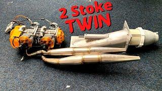 Homemade Jet Drive 2 Stoke Twin Cylinder