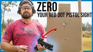 How to Zero a Red Dot Sight on a Pistol (The Easy Way)