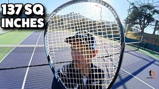 We tested the largest racquet in history! The Gamma Big Bubba!