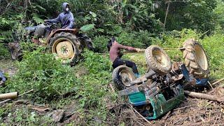 Abandoned for decades, this Mitsubishi tractor | equipped with 4 engines is about to be reused.
