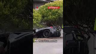 Ferrari smashes through wall at Watsons Bay in Sydney's east