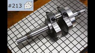 Building Crankshaft for 125 cc single cylinder four-stroke engine.