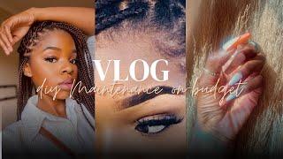 LivingAloneDiaries#17 : DIY Maintanance on budget | Braids - Nails - Eyelashes | Lister Mongie