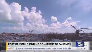 Port of Mobile shipping relief supplies to the Bahamas