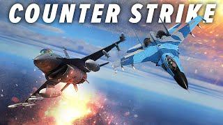 F-16 Viper VS SU-27 Flanker Dogfight | DCS World
