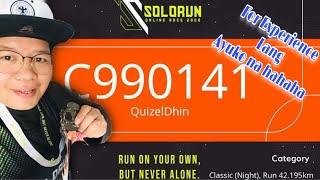 SPACEBIB/MY FIRST SOLORUN ONLINE RACE 42K./RUN ON YOUR OWN,BUT NEVER ALONE/DHIN MY TSANEL.